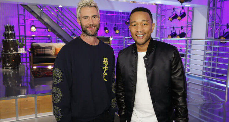 'The Voice' Coaches are SHOOK-John Legend Is On The Scene 1 John Legend Adam Levine The Voice