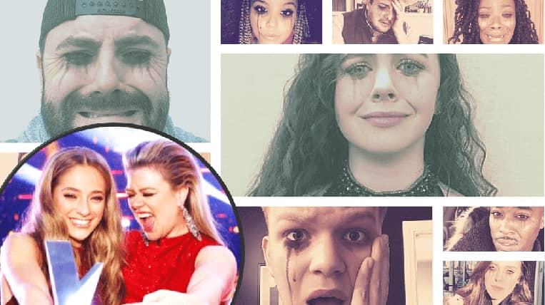 The Voice contestants wear mascara