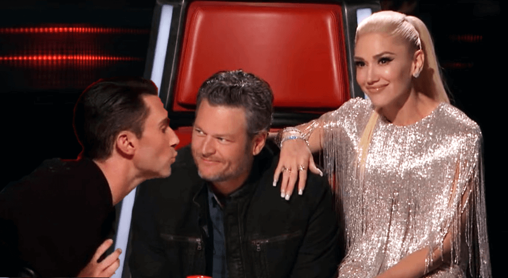 the voice gwen stefani blake shelton adam levine shefani shevine