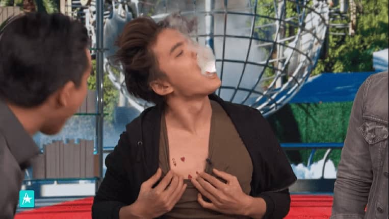 Shin Lim performing a magic trick on "Access."