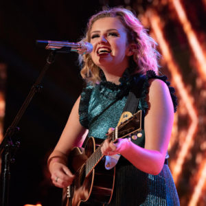 Maddie Poppe performing on "American Idol" Season 16
