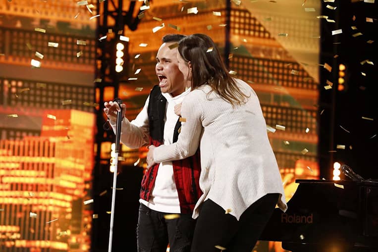 Kodi Lee receives the Golden Buzzer on "AGT" Season 14