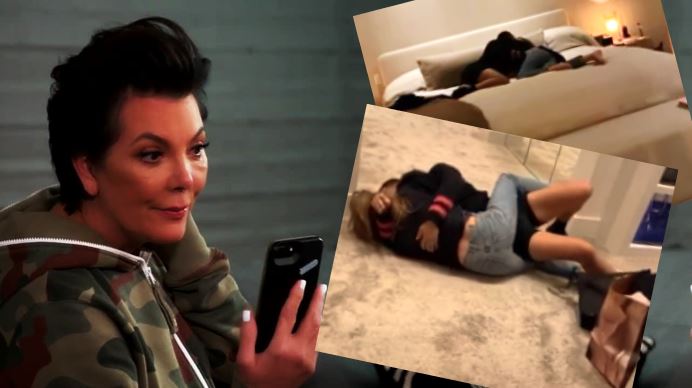 Kris Jenner films Chrissy Teigen and John Legend