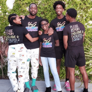 Gabrielle Union and Dwyane Wade's family