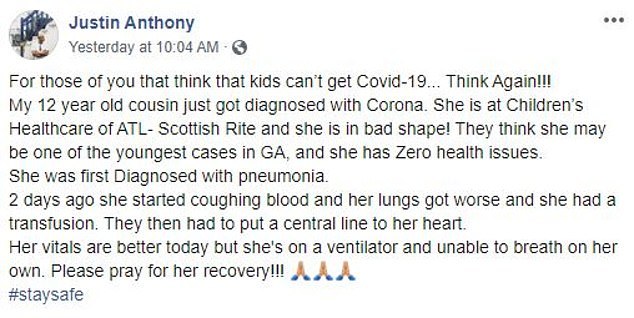 12 year old coronavirus cousins post