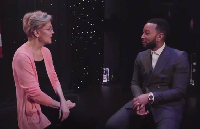 John Legend Elizabeth Warren