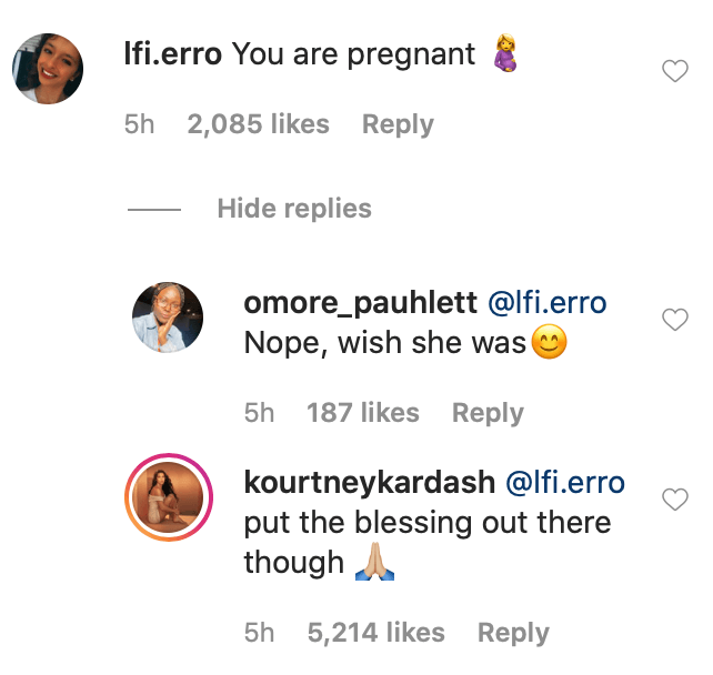 Kourtney Instagram Comments