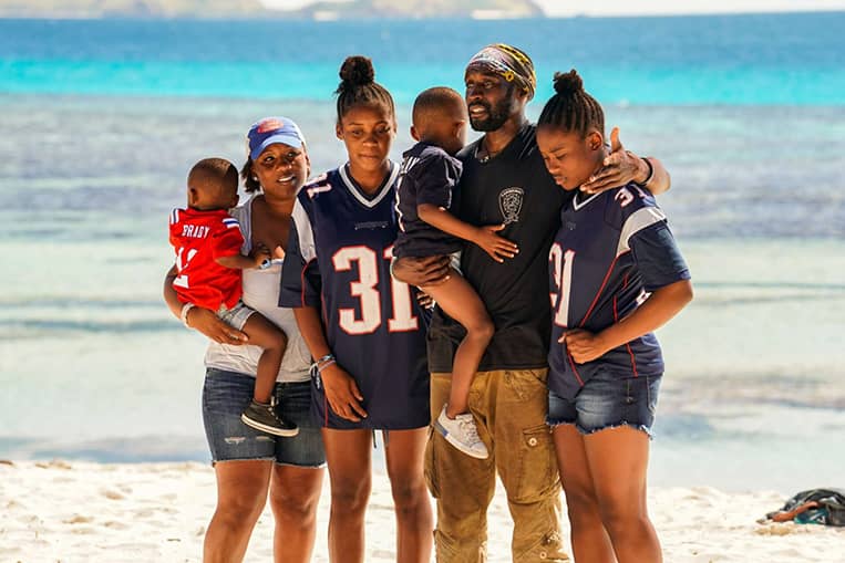 Survivor family visits