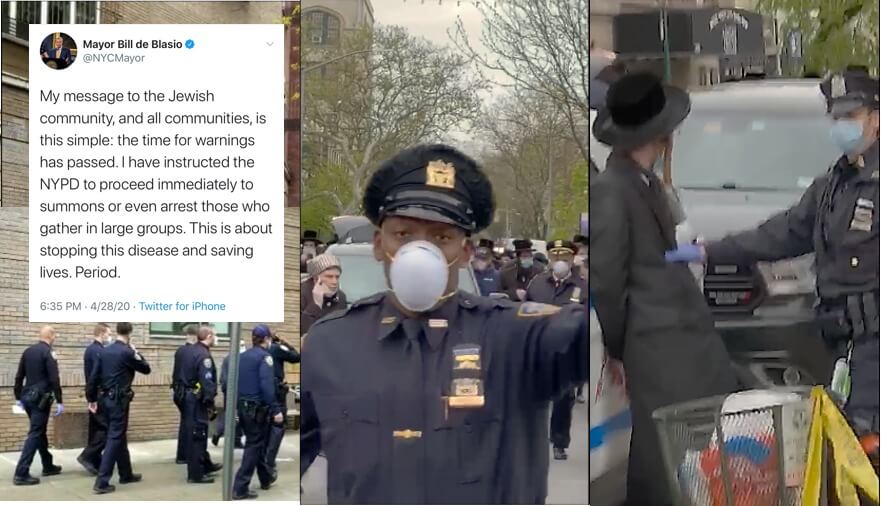 de blasio tweet attaching the entire jewish community (1)