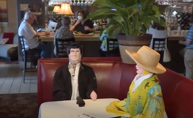 Blow-Up Dolls Social Distancing Restaurant Coronavirus