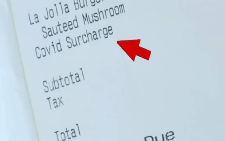Covid Surcharge COVID-19 Restaurants