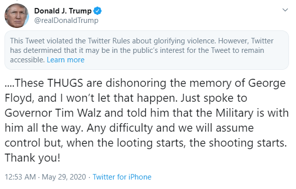 Donald Trump tweet