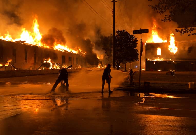 George-Floyd-Minnesota-Fires-Protest