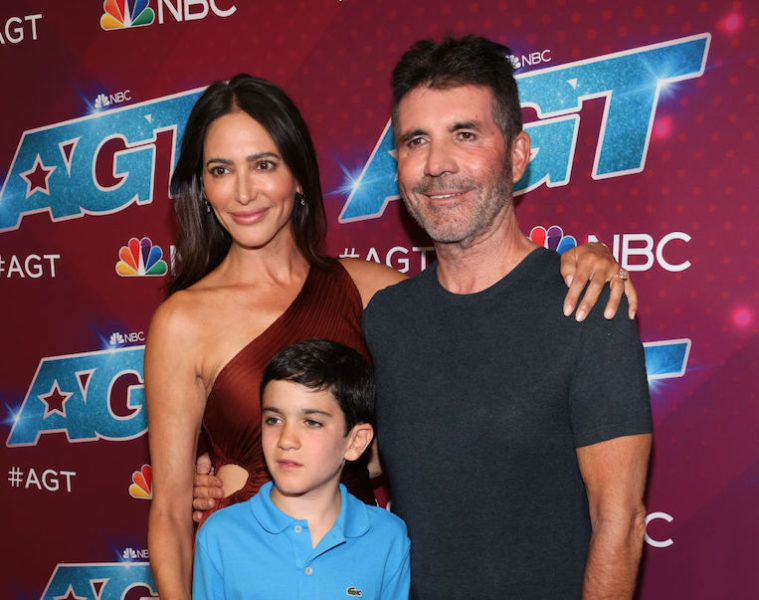 Lauren Silverman, Simon Cowell and their son Eric on the 'America's Got Talent' red carpet