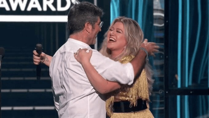 Simon Cowell Kelly Clarkson America's Got Talent