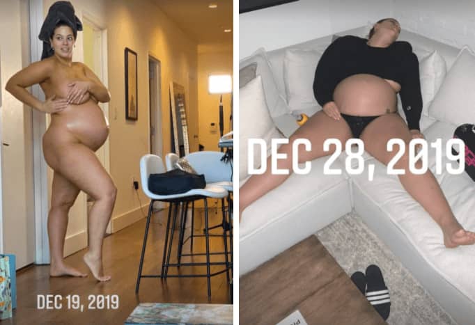 Ashley Graham pregnant naked