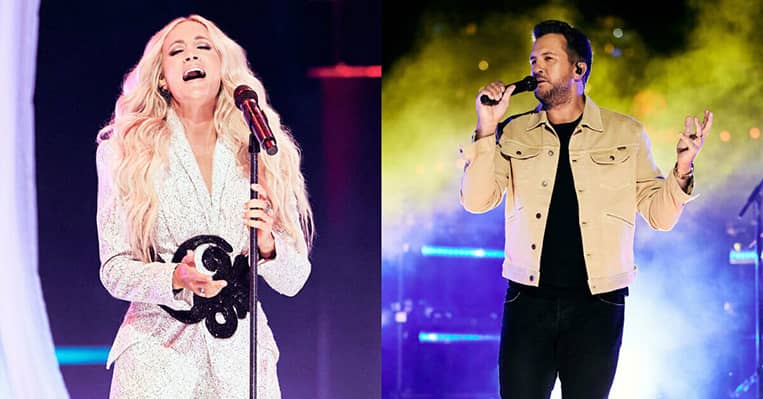 Carrie Underwood and Luke Bryan