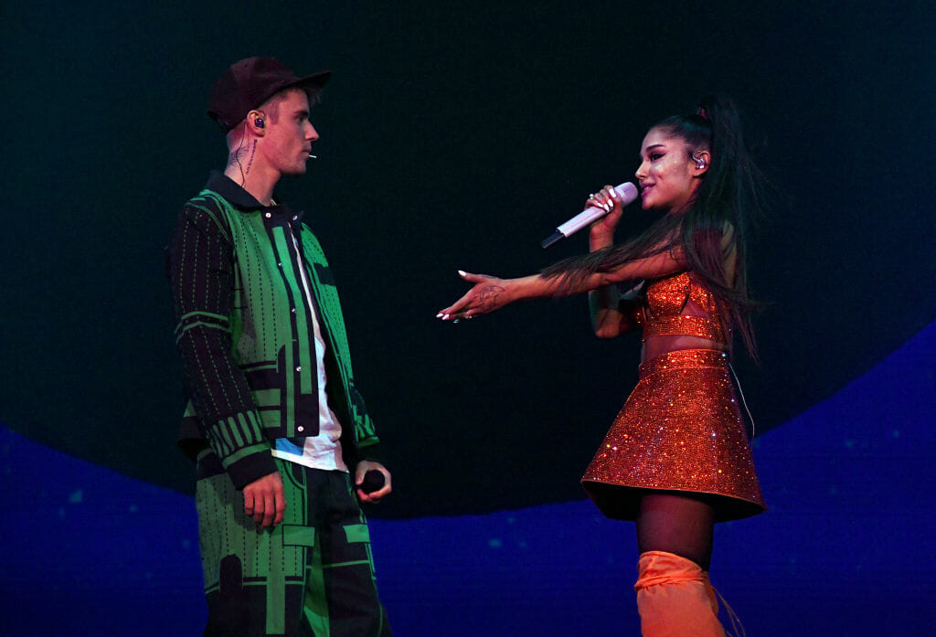 Ariana Grande and Justin Bieber