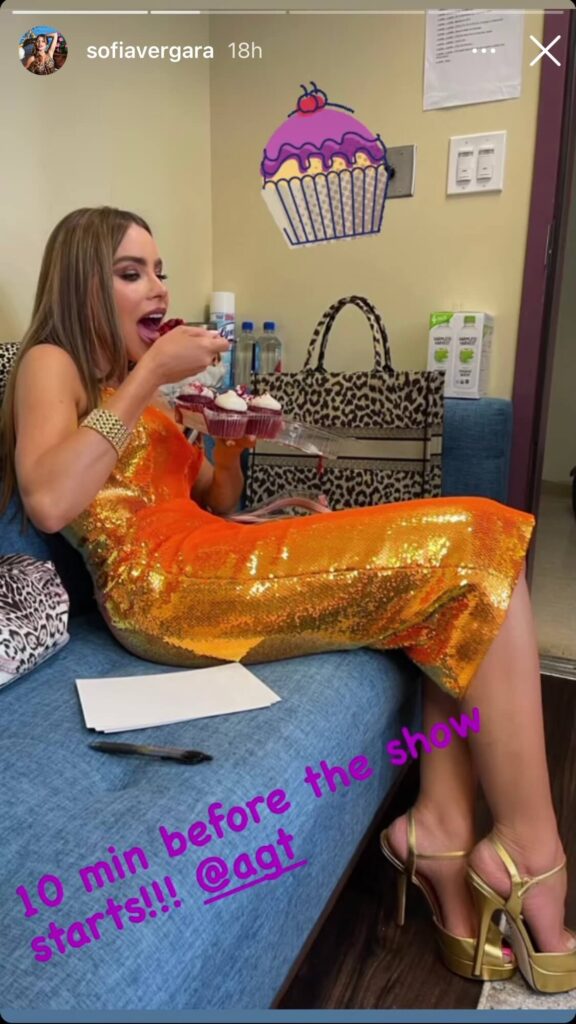 Sofia-Vergara-Americas-Got-Talent-AGT-Sofia-Vergara-Eating-Heidi-Klum