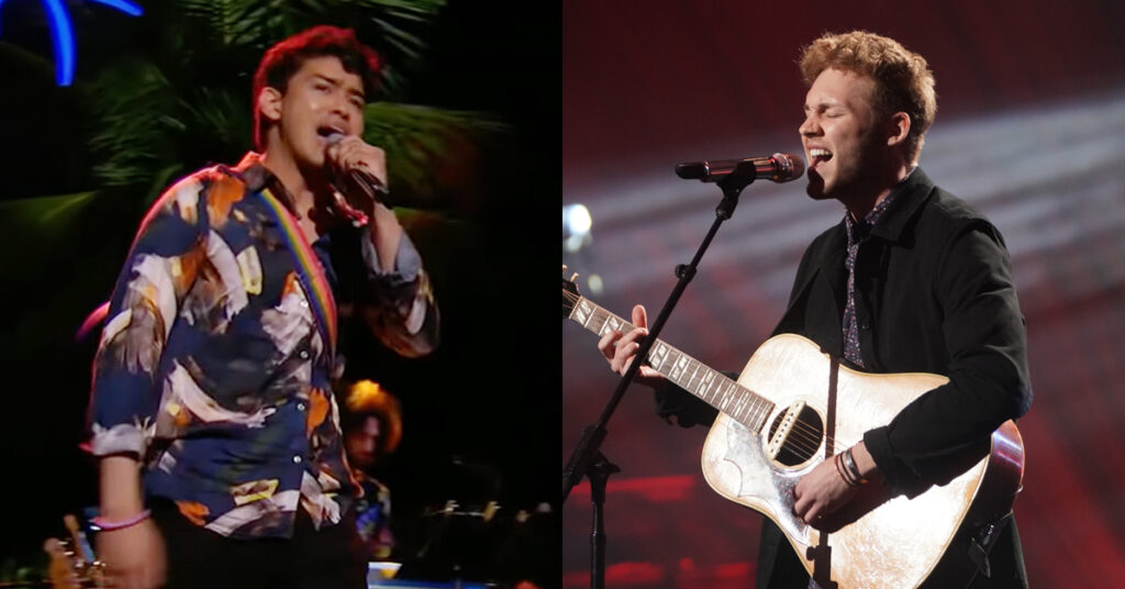 American Idol Hunter Metts and Francisco Martin