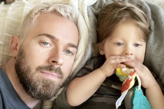 Artem Chigvintsev and son