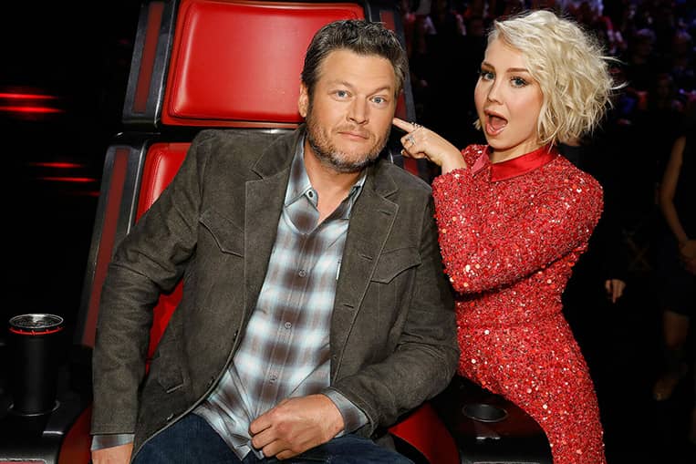 Blake Shelton and RaeLynn