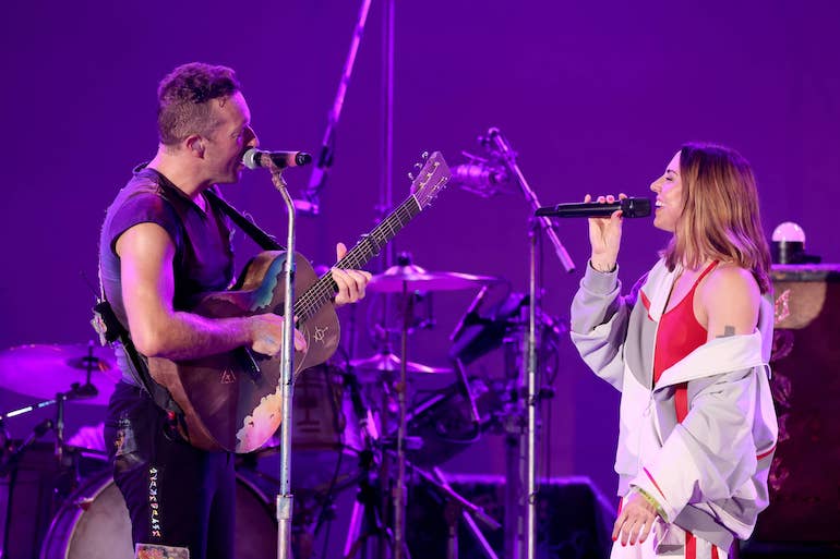 Mel C. and Coldplay
