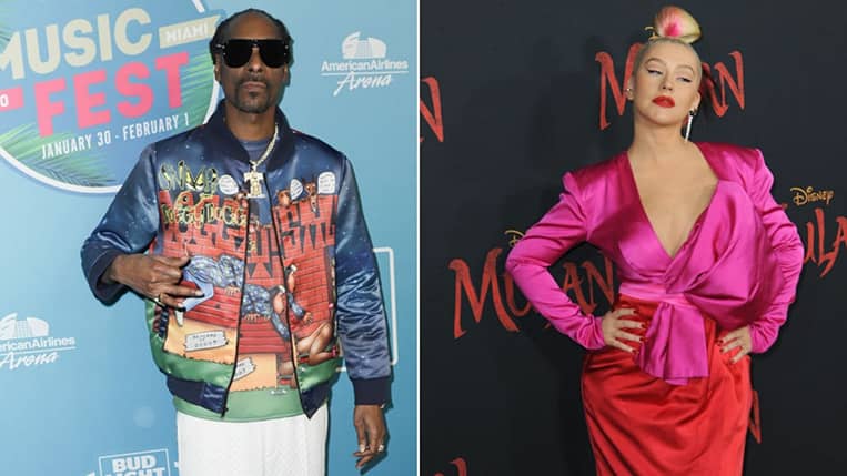 Snoop Dogg and Christina Aguilera