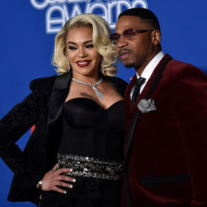 Faith Evans and Stevie J
