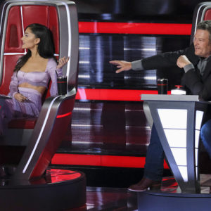 Ariana Grande and Blake Shelton