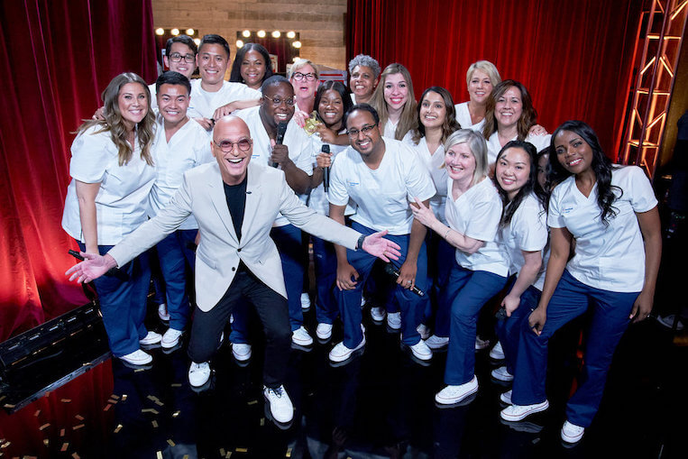 Howie Mandel with Northwell Nurse Choir