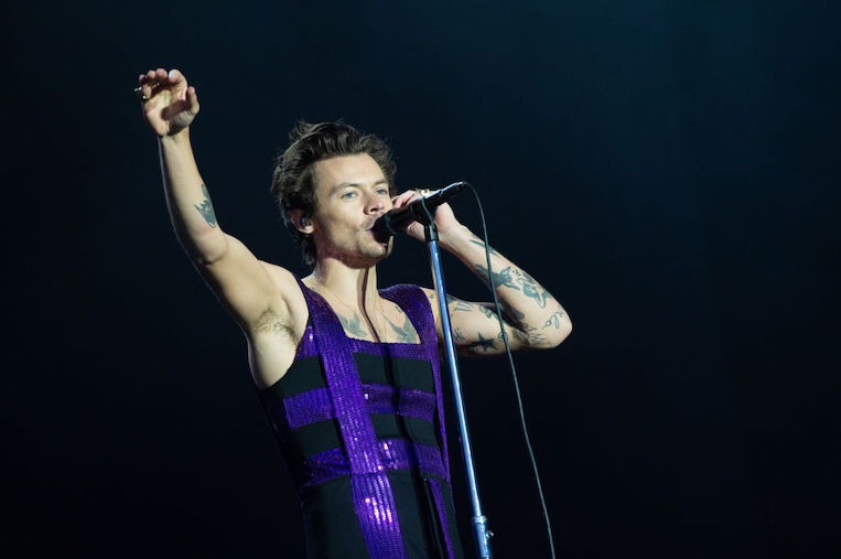 Harry Styles performs at War Memorial Park