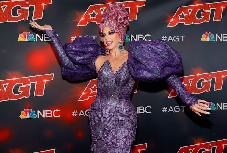 Alyssa Edwards on the 'America's Got Talent' red carpet