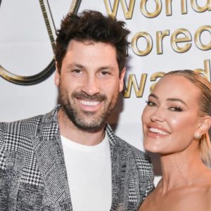 Maksim Chmerkovskiy and Peta Murgatroyd at the 2021 World Choreography Awards