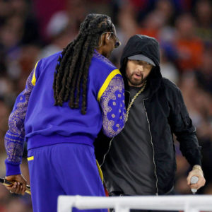 Snoop Dogg and Eminem at the Super Bowl Halftime Show