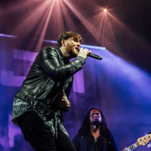 James Arthur performs on stage at Motorpoint Arena Cardiff