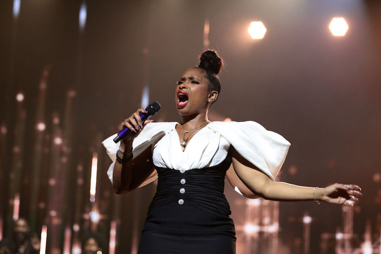Jennifer Hudson performs at Warner Bros. Discovery Upfront 2022