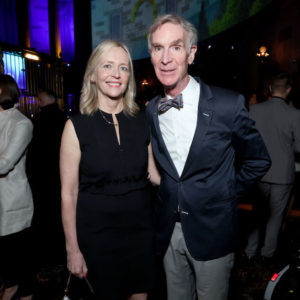 Liza Mundy and Bill Nye attend Global Citizen Prize