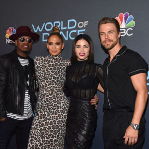 Ne-Yo, Jennifer Lopez, Jenna Dewan and Derek Hough at 'World of Dance' Event