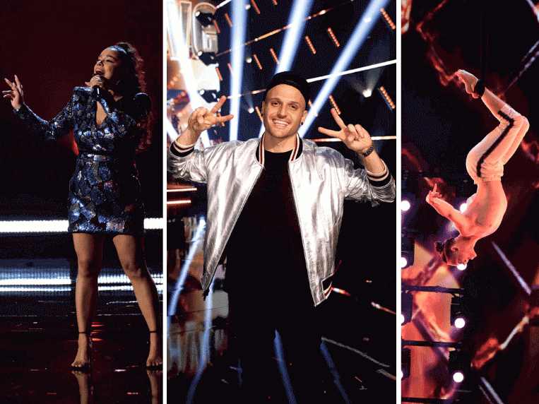Brooke Simpson, Dustin Tavella, and Aidan Bryant on 'America's Got Talent'