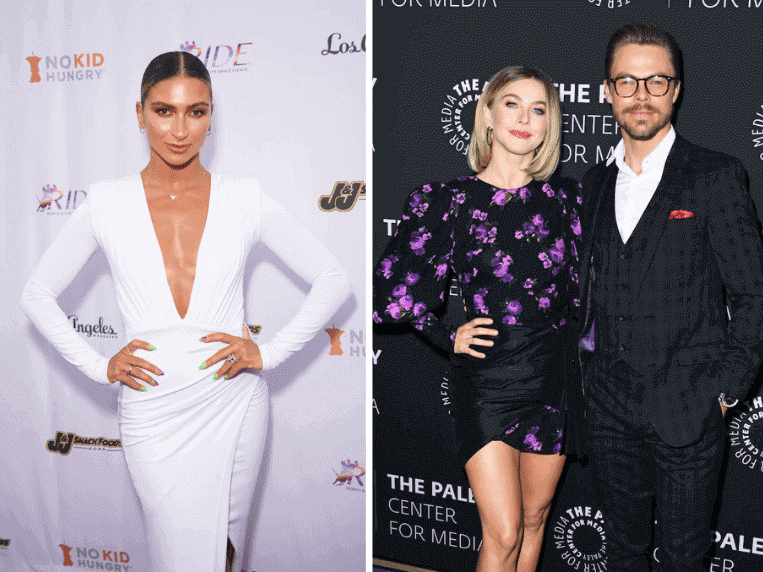 Daniella Karagach, Julianne Hough and Derek Hough