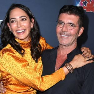 Simon Cowell and Lauren Silverman at 'America's Got Talent'