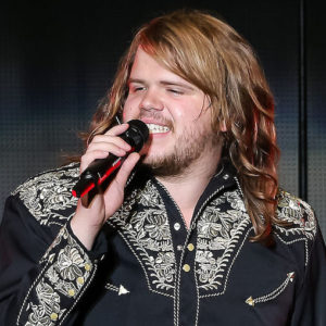 Caleb Johnson performing at 'American Idol Live!'