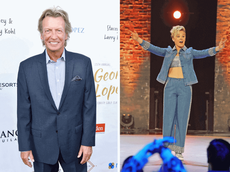 Nigel Lythgoe and JoJo Siwa