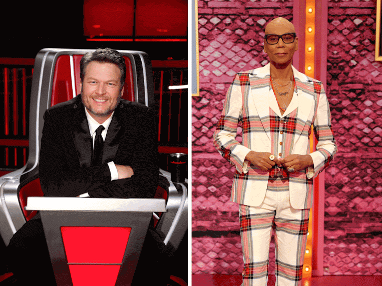 Blake Shelton on 'The Voice', RuPaul Charles on 'RuPaul's Drag Race All Stars 7'