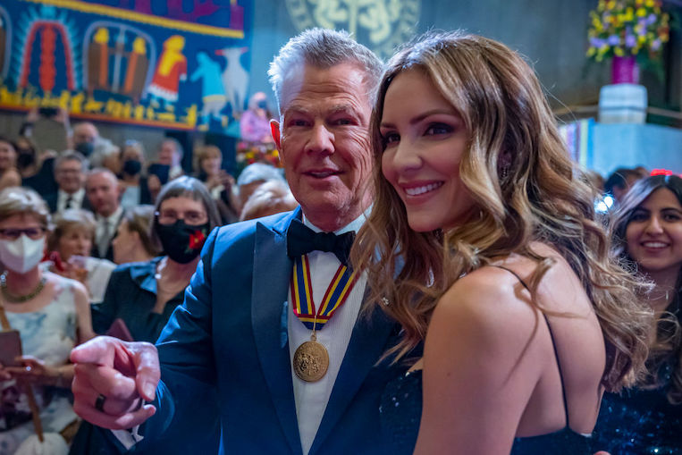 David Foster and Katharine McPhee at 2022 Governor General's Performing Arts Awards Gala