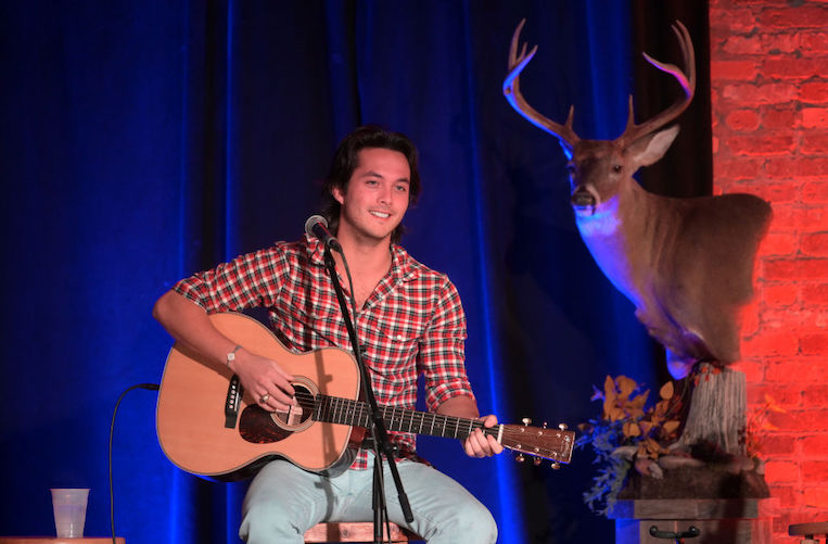 Laine Hardy performs at Country Outdoors Writers Round