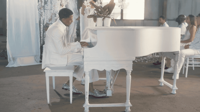 Nick Cannon in the music video for "Eyes Closed"