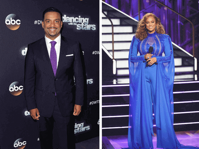 Alfonso Ribeiro and Tyra Banks