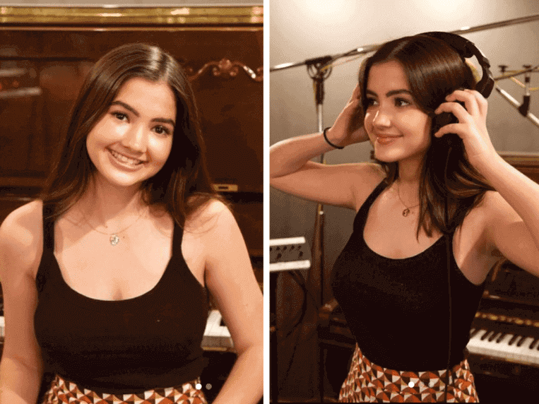 'America's Got Talent' star Kaitlyn Maher in the recording studio